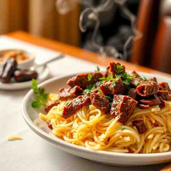 Easy Braised Beef & Vermicelli Rice - Perfect Ramadan Meal